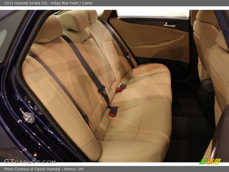 Indigo Blue Pearl / Camel 2011 Hyundai Sonata GLS