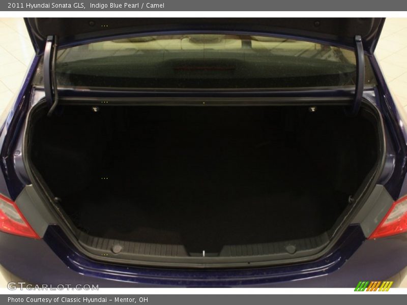 Indigo Blue Pearl / Camel 2011 Hyundai Sonata GLS