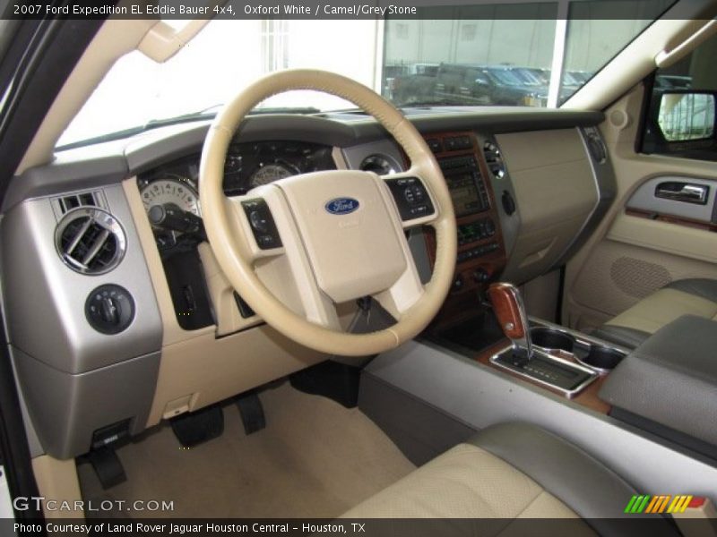 Oxford White / Camel/Grey Stone 2007 Ford Expedition EL Eddie Bauer 4x4