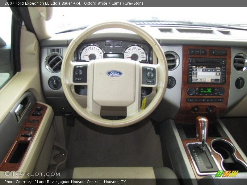Oxford White / Camel/Grey Stone 2007 Ford Expedition EL Eddie Bauer 4x4