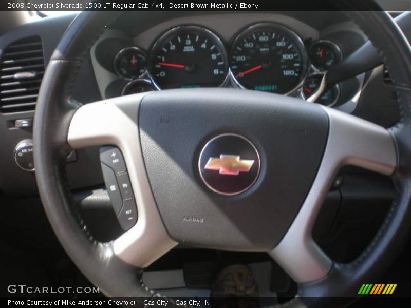 Desert Brown Metallic / Ebony 2008 Chevrolet Silverado 1500 LT Regular Cab 4x4