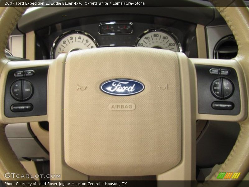 Oxford White / Camel/Grey Stone 2007 Ford Expedition EL Eddie Bauer 4x4
