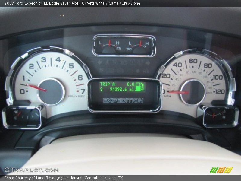 Oxford White / Camel/Grey Stone 2007 Ford Expedition EL Eddie Bauer 4x4