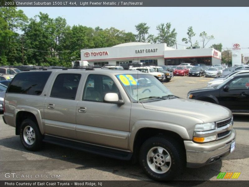 Light Pewter Metallic / Tan/Neutral 2003 Chevrolet Suburban 1500 LT 4x4
