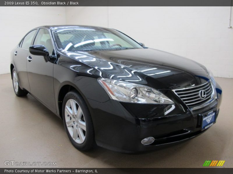 Obsidian Black / Black 2009 Lexus ES 350