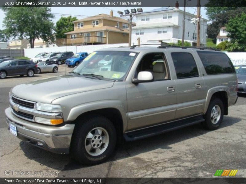 Light Pewter Metallic / Tan/Neutral 2003 Chevrolet Suburban 1500 LT 4x4