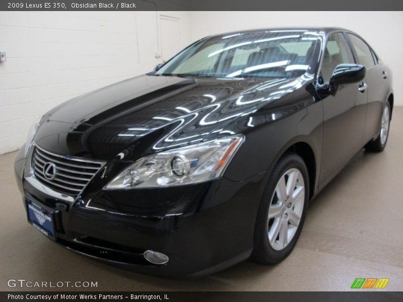 Obsidian Black / Black 2009 Lexus ES 350
