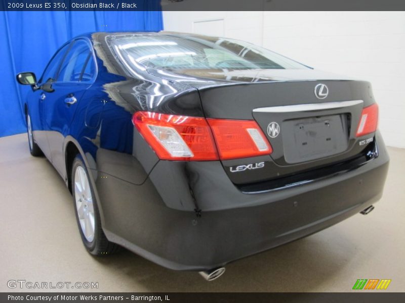 Obsidian Black / Black 2009 Lexus ES 350