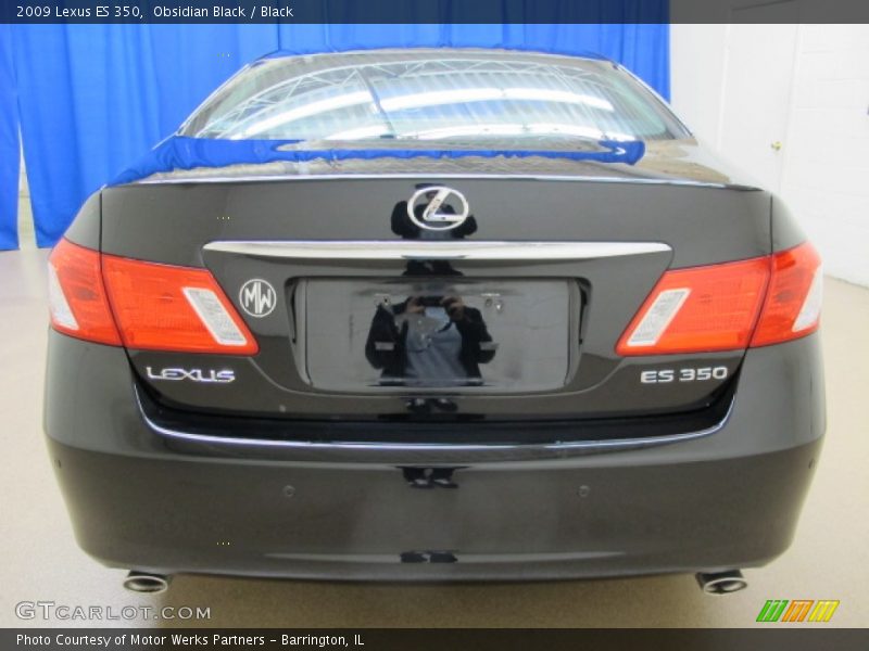 Obsidian Black / Black 2009 Lexus ES 350