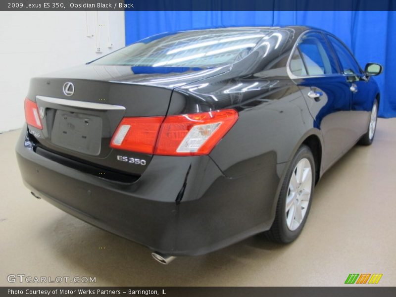 Obsidian Black / Black 2009 Lexus ES 350