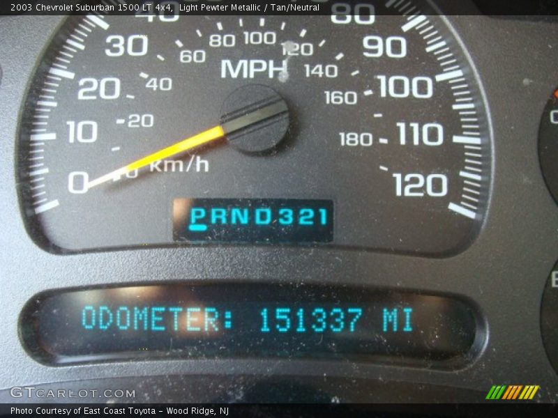 Light Pewter Metallic / Tan/Neutral 2003 Chevrolet Suburban 1500 LT 4x4