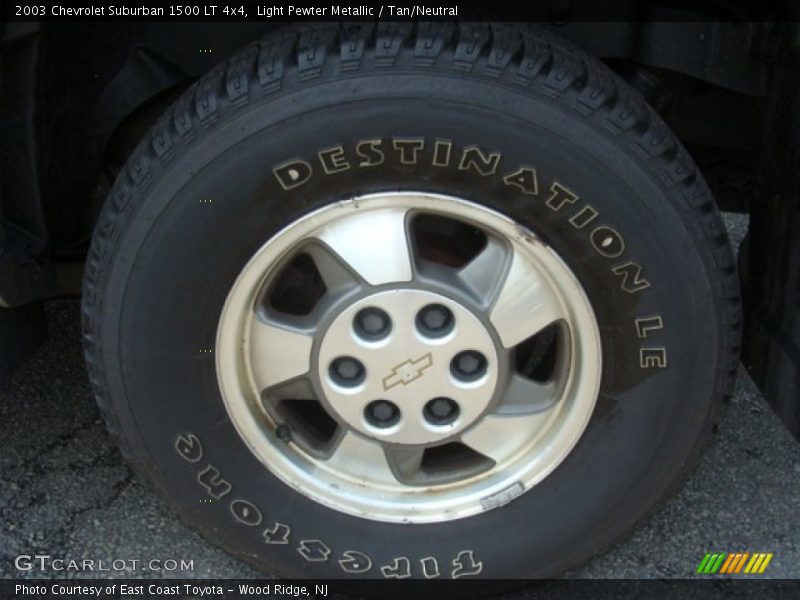 Light Pewter Metallic / Tan/Neutral 2003 Chevrolet Suburban 1500 LT 4x4