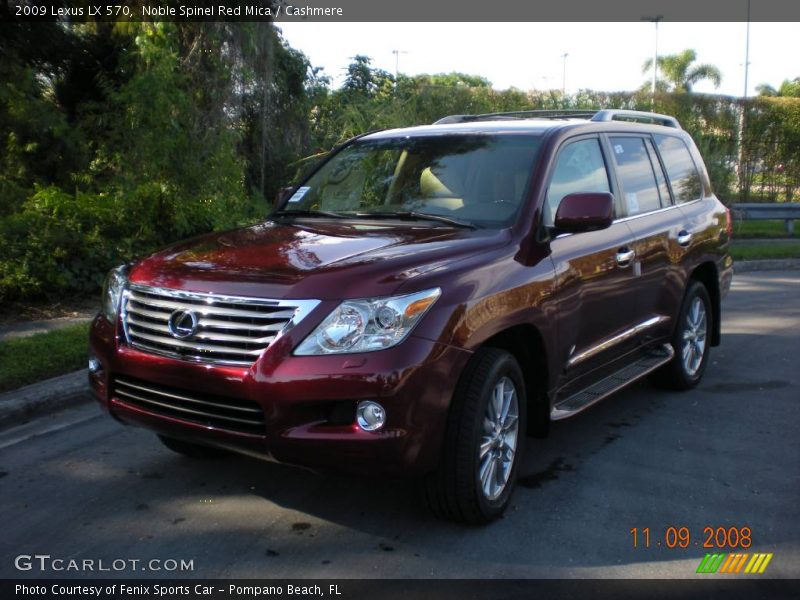 Noble Spinel Red Mica / Cashmere 2009 Lexus LX 570
