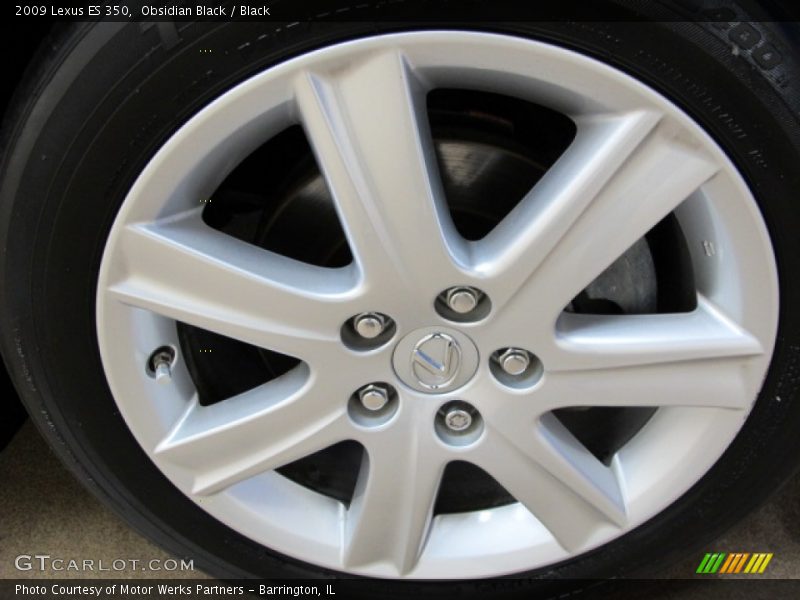 Obsidian Black / Black 2009 Lexus ES 350