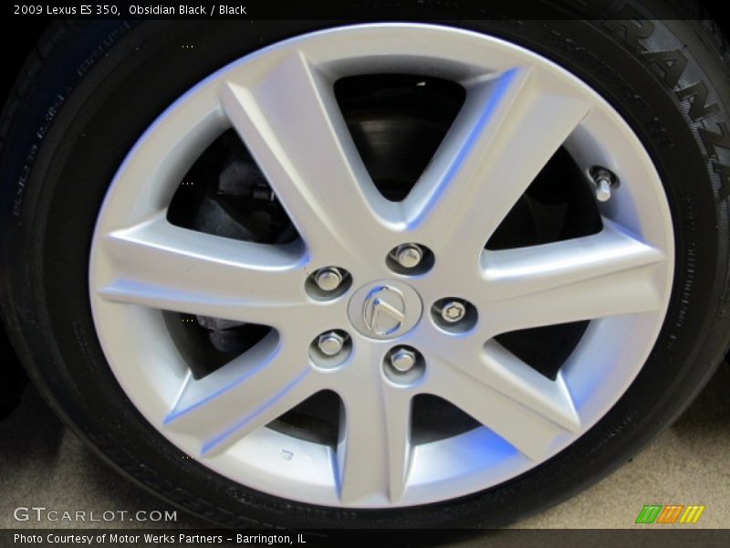 Obsidian Black / Black 2009 Lexus ES 350