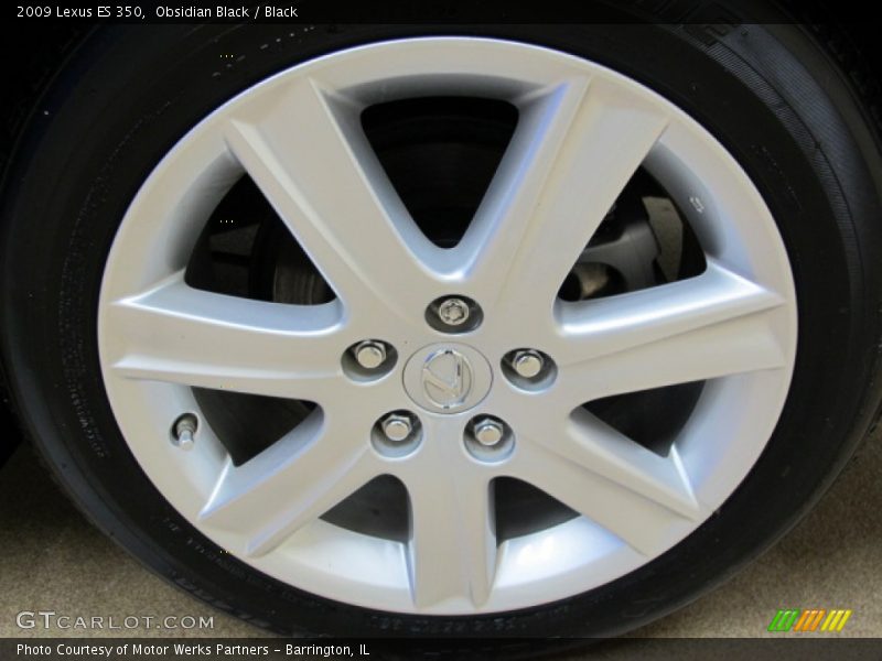 Obsidian Black / Black 2009 Lexus ES 350