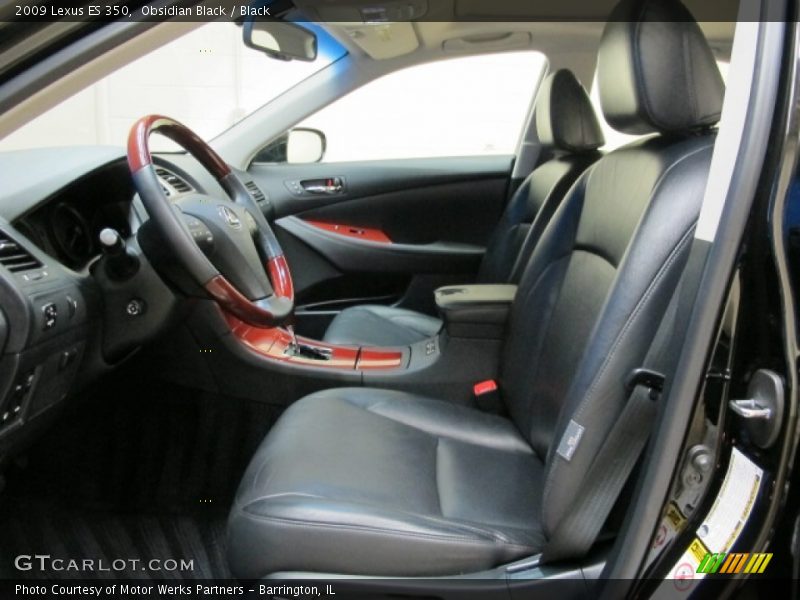 Front Seat of 2009 ES 350
