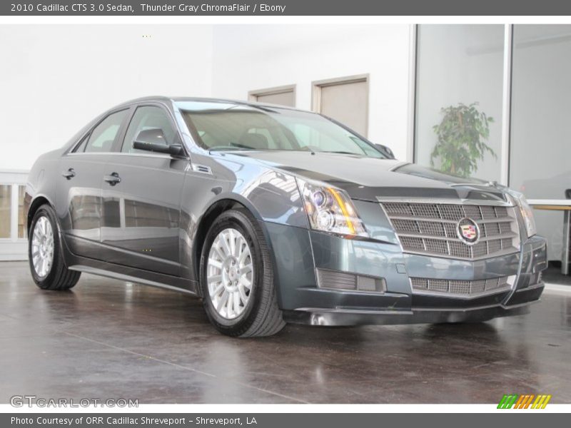 Thunder Gray ChromaFlair / Ebony 2010 Cadillac CTS 3.0 Sedan