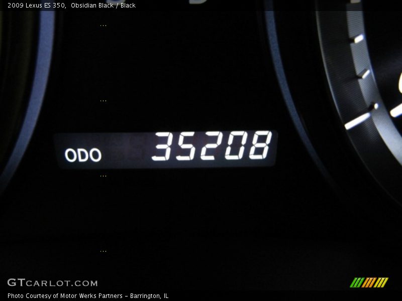Obsidian Black / Black 2009 Lexus ES 350