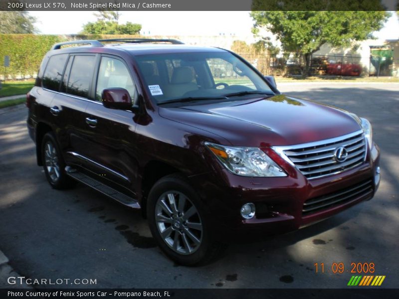 Noble Spinel Red Mica / Cashmere 2009 Lexus LX 570