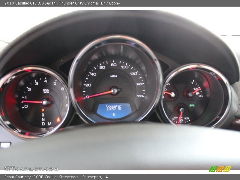 Thunder Gray ChromaFlair / Ebony 2010 Cadillac CTS 3.0 Sedan