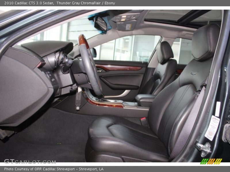 Thunder Gray ChromaFlair / Ebony 2010 Cadillac CTS 3.0 Sedan