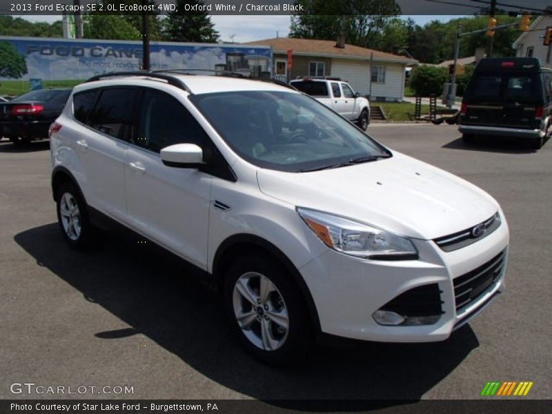 Oxford White / Charcoal Black 2013 Ford Escape SE 2.0L EcoBoost 4WD