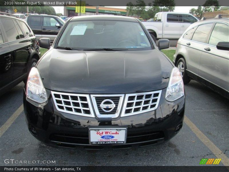 Wicked Black / Black 2010 Nissan Rogue S
