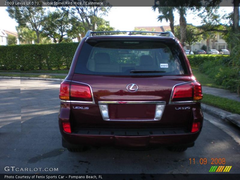 Noble Spinel Red Mica / Cashmere 2009 Lexus LX 570