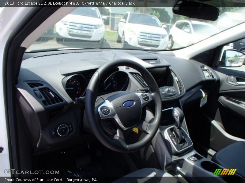 Oxford White / Charcoal Black 2013 Ford Escape SE 2.0L EcoBoost 4WD