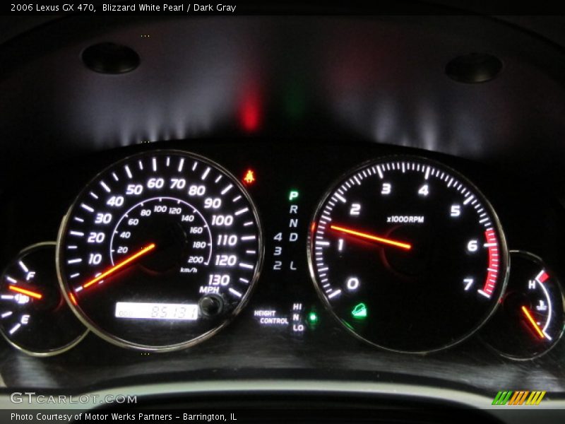 Blizzard White Pearl / Dark Gray 2006 Lexus GX 470