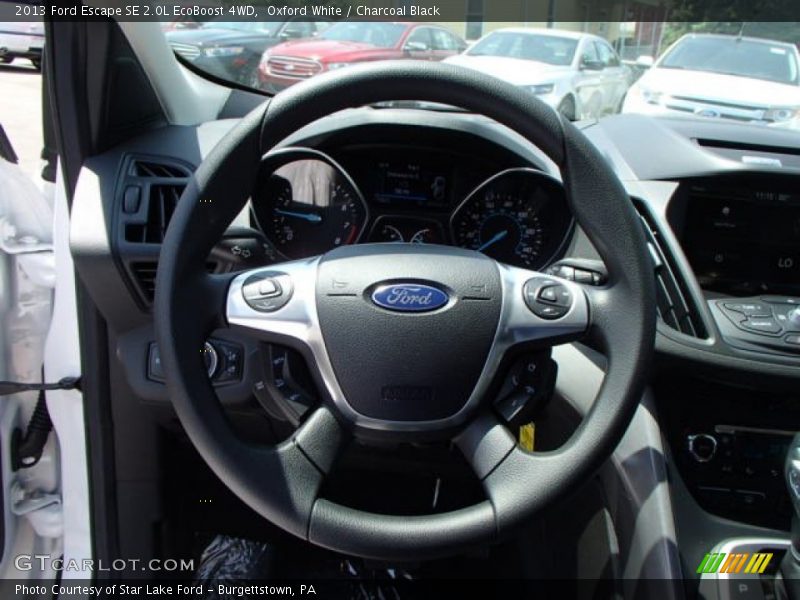 Oxford White / Charcoal Black 2013 Ford Escape SE 2.0L EcoBoost 4WD