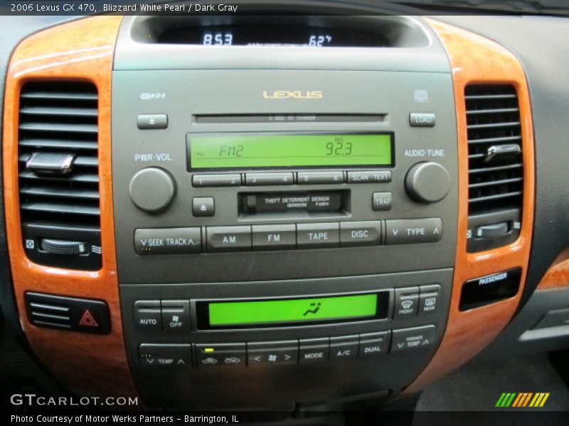 Blizzard White Pearl / Dark Gray 2006 Lexus GX 470