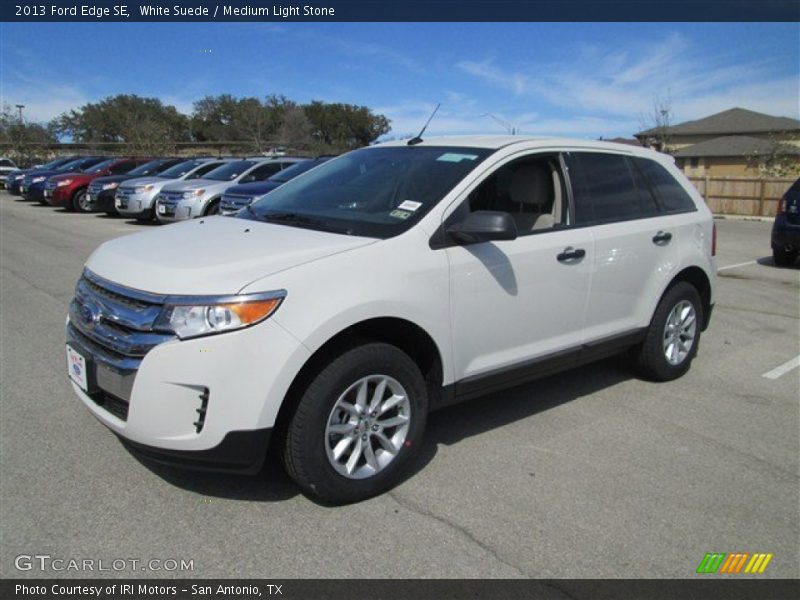 White Suede / Medium Light Stone 2013 Ford Edge SE