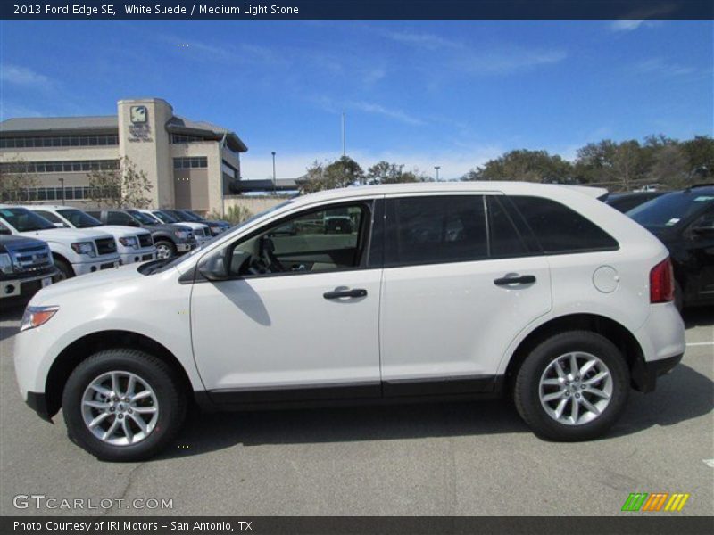 White Suede / Medium Light Stone 2013 Ford Edge SE