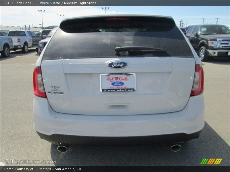 White Suede / Medium Light Stone 2013 Ford Edge SE