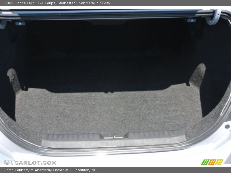 Alabaster Silver Metallic / Gray 2009 Honda Civic EX-L Coupe