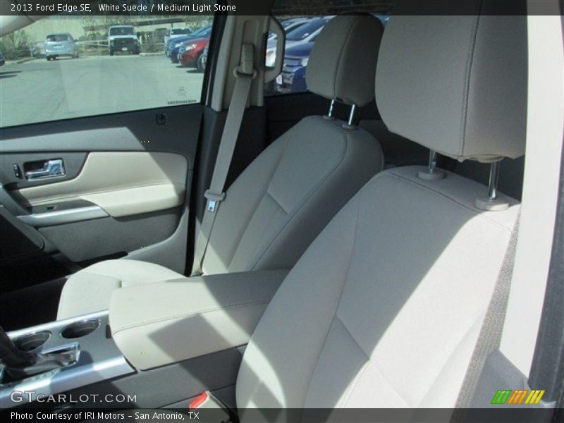 White Suede / Medium Light Stone 2013 Ford Edge SE