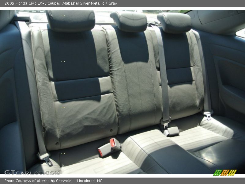 Alabaster Silver Metallic / Gray 2009 Honda Civic EX-L Coupe