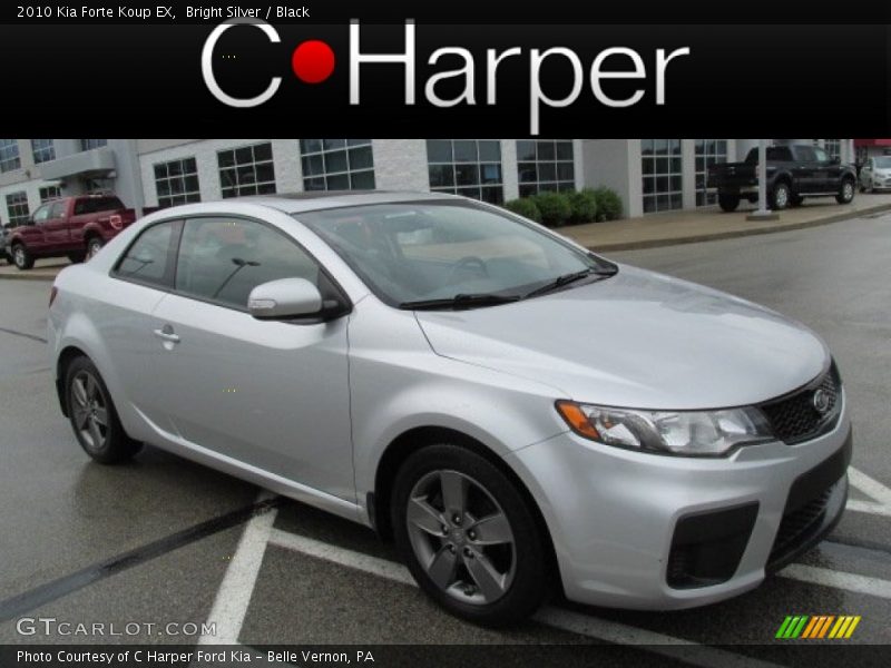 Bright Silver / Black 2010 Kia Forte Koup EX