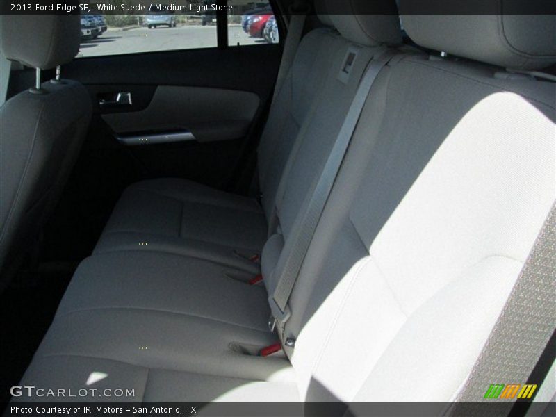 White Suede / Medium Light Stone 2013 Ford Edge SE