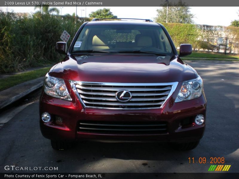 Noble Spinel Red Mica / Cashmere 2009 Lexus LX 570
