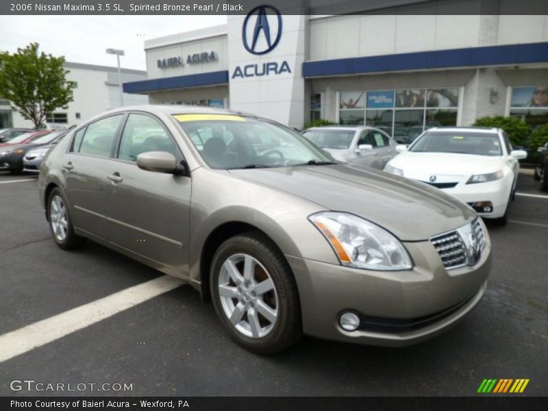 Spirited Bronze Pearl / Black 2006 Nissan Maxima 3.5 SL