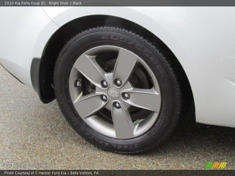 Bright Silver / Black 2010 Kia Forte Koup EX