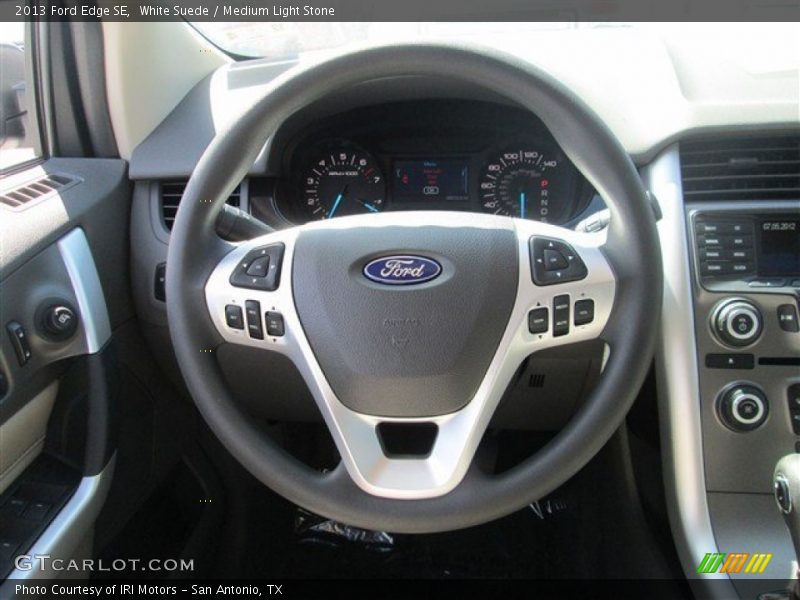 White Suede / Medium Light Stone 2013 Ford Edge SE