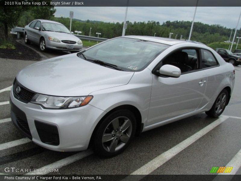 Bright Silver / Black 2010 Kia Forte Koup EX