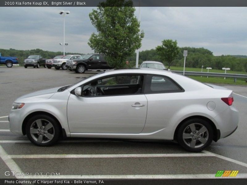 Bright Silver / Black 2010 Kia Forte Koup EX