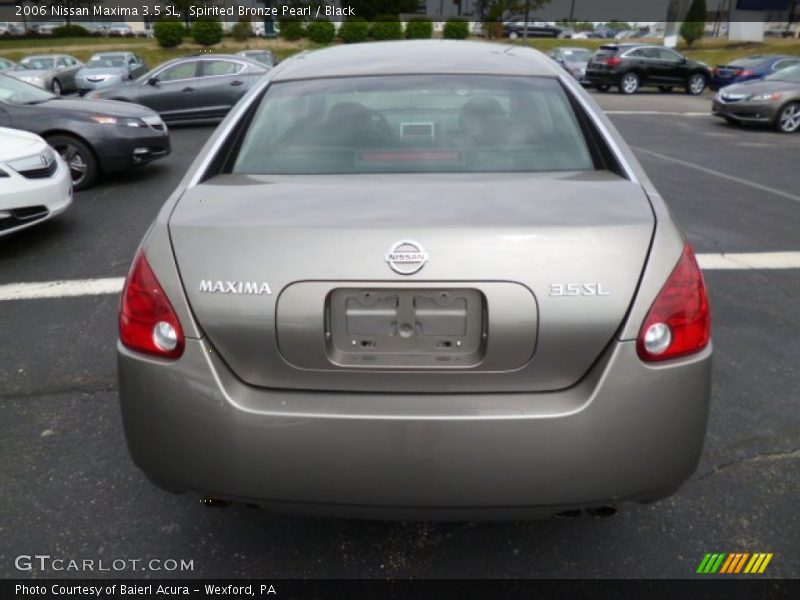 Spirited Bronze Pearl / Black 2006 Nissan Maxima 3.5 SL