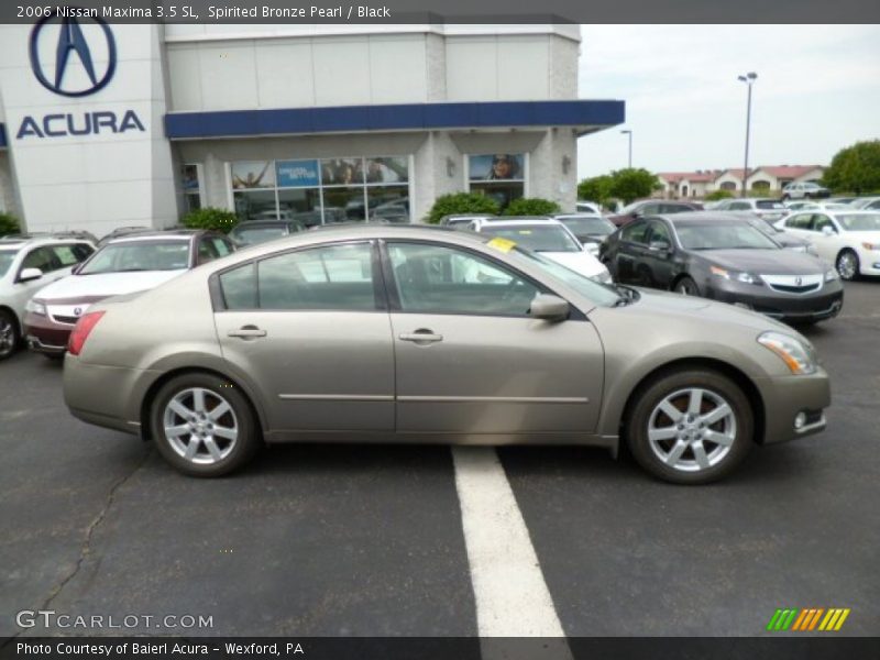 Spirited Bronze Pearl / Black 2006 Nissan Maxima 3.5 SL