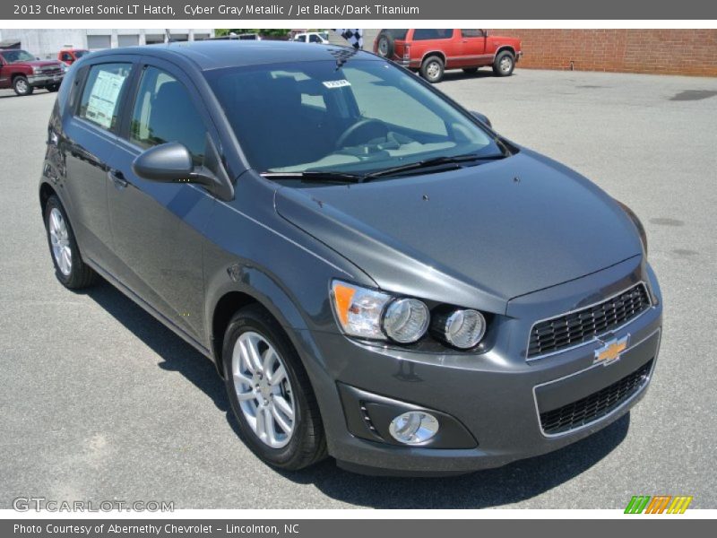 Cyber Gray Metallic / Jet Black/Dark Titanium 2013 Chevrolet Sonic LT Hatch